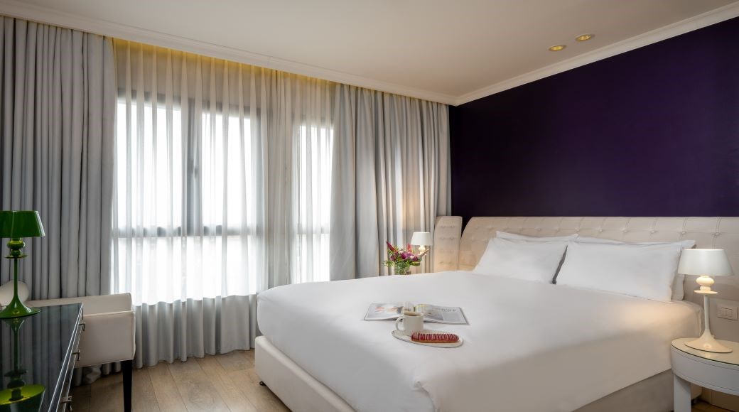 The hotel rooms