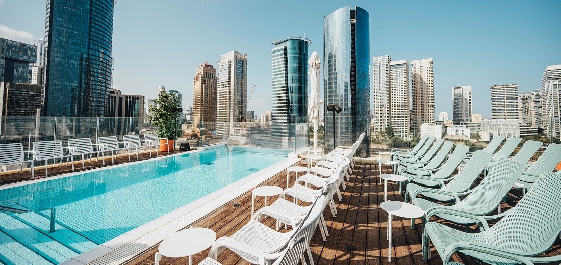 The Hotel's Infinity Rooftop Pool