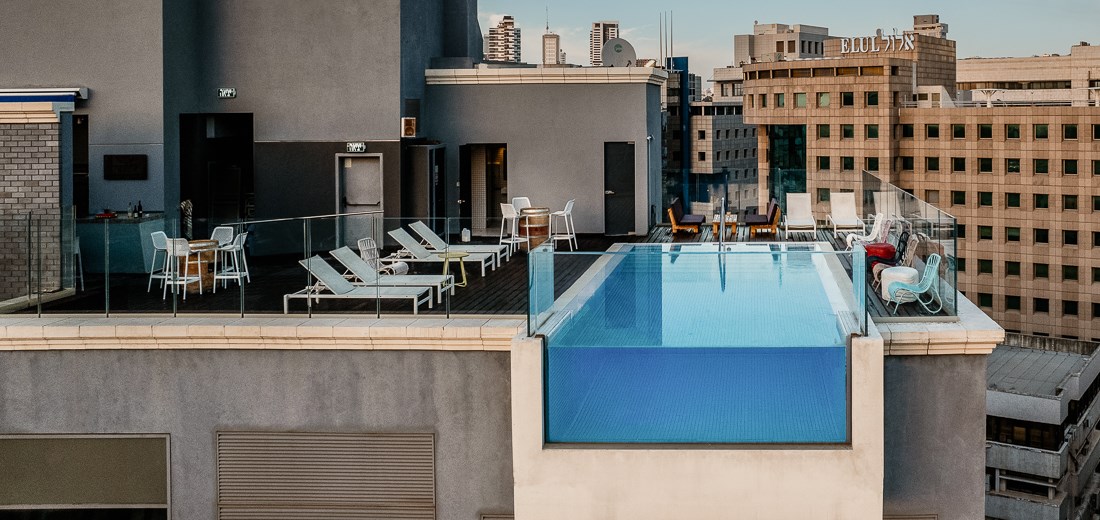 The Hotel's Infinity Rooftop Pool